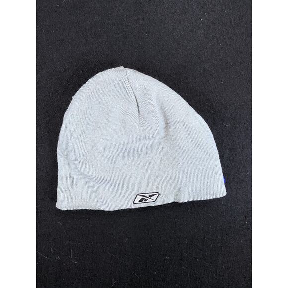 Raiders Reversible beanie Mens one Size Black Embroidered Las Vegas Reebok NFL - Picture 5 of 6